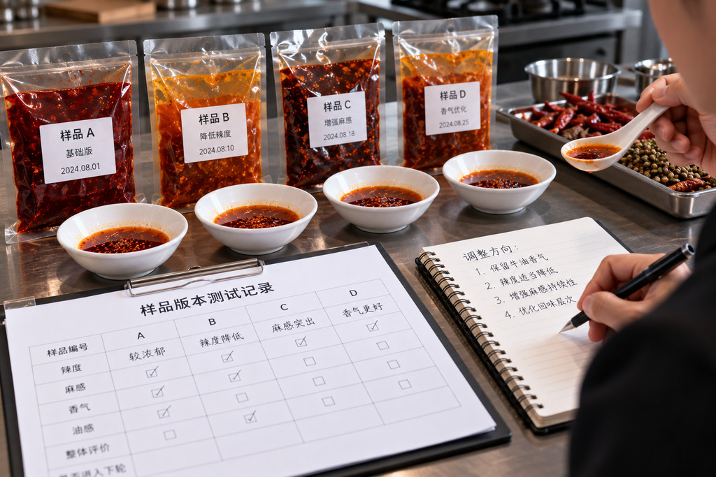 火锅底料样品版本怎么管理：多轮打样中编号、状态与确认样的控制方法