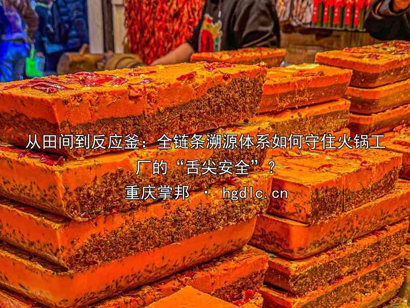 从田间到反应釜：全链条溯源体系如何守住火锅工厂的“舌尖安全”？