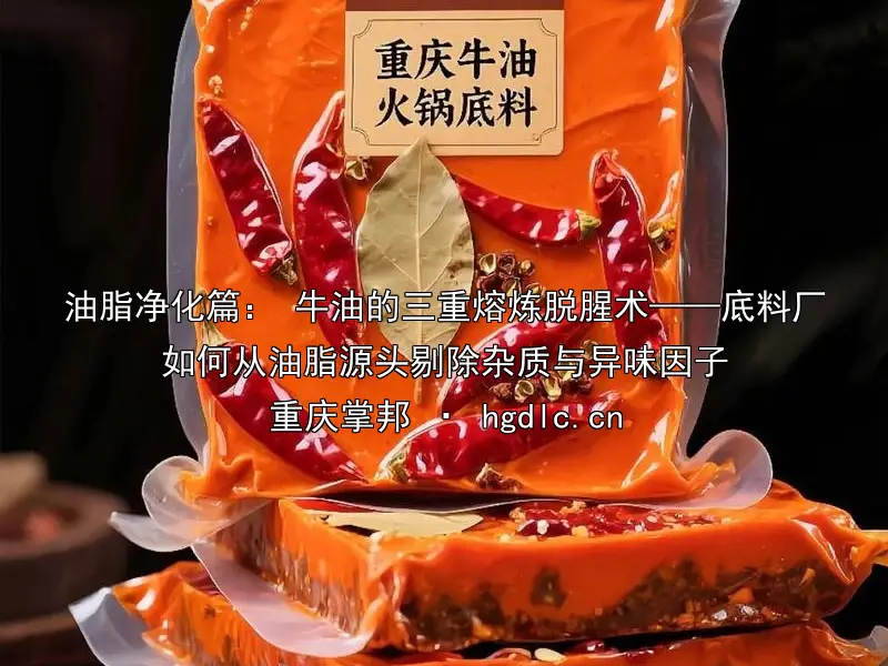 油脂净化篇： 牛油的三重熔炼脱腥术——底料厂如何从油脂源头剔除杂质与异味因子