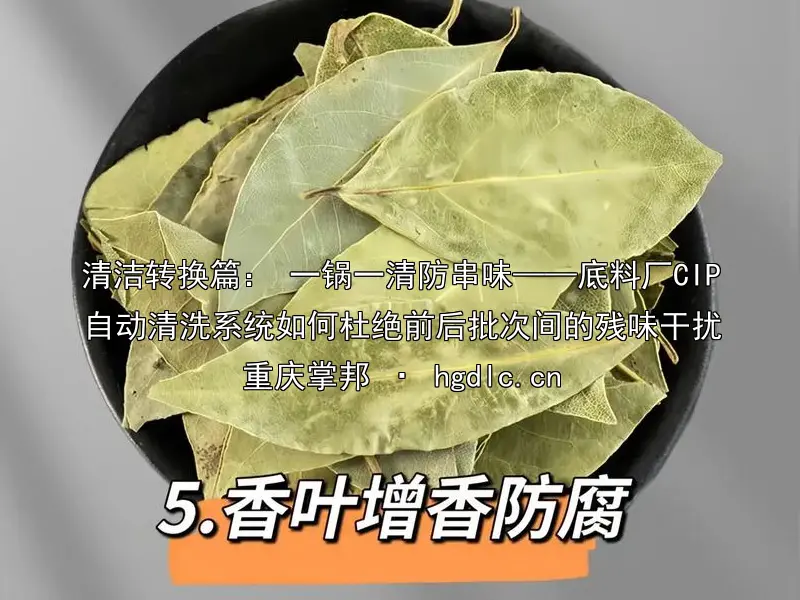 清洁转换篇： 一锅一清防串味——底料厂CIP自动清洗系统如何杜绝前后批次间的残味干扰