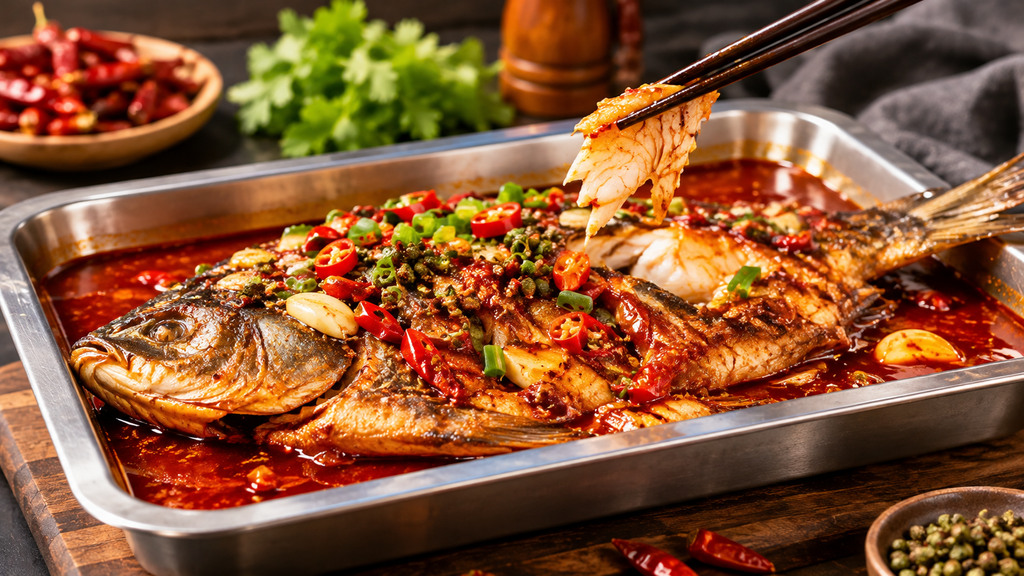 烤鱼底料浇汁试用看什么？重点看鱼肉入味、料汁浓度和加热后香气