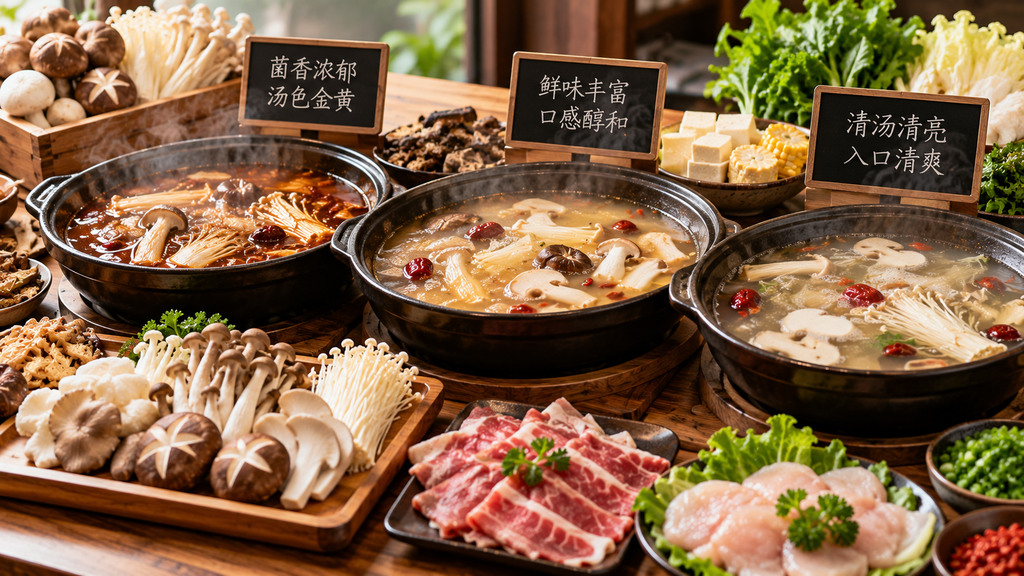 开店菌汤火锅底料定制，怎样把菌菇香、鲜味层次和清汤要求说清楚？