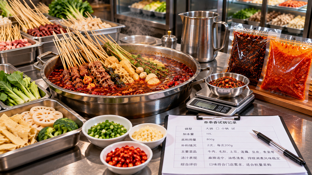 清油串串香底料批发怎么采购?先算清锅底用量,再核对规格和供货